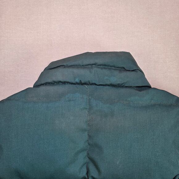 Vintage Eddie Bauer Goose Down Vest XL Made in USA Green Expedition 70s 80s - Picture 11 of 16